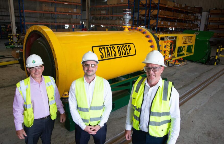 (L-R) STATS Group's Angus Bowie, Mark Gault and Joe Fraser.