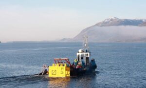Subsea trials on Loch Linnhe. Fort William.