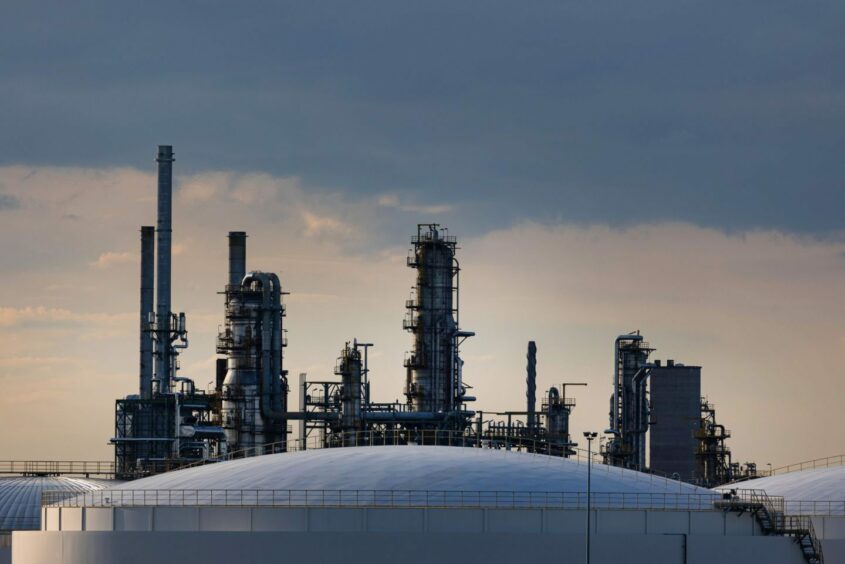 Storage tanks at the TotalEnergies SE Leuna oil refinery in Leuna, Germany, on Tuesday, June 7, 2022.