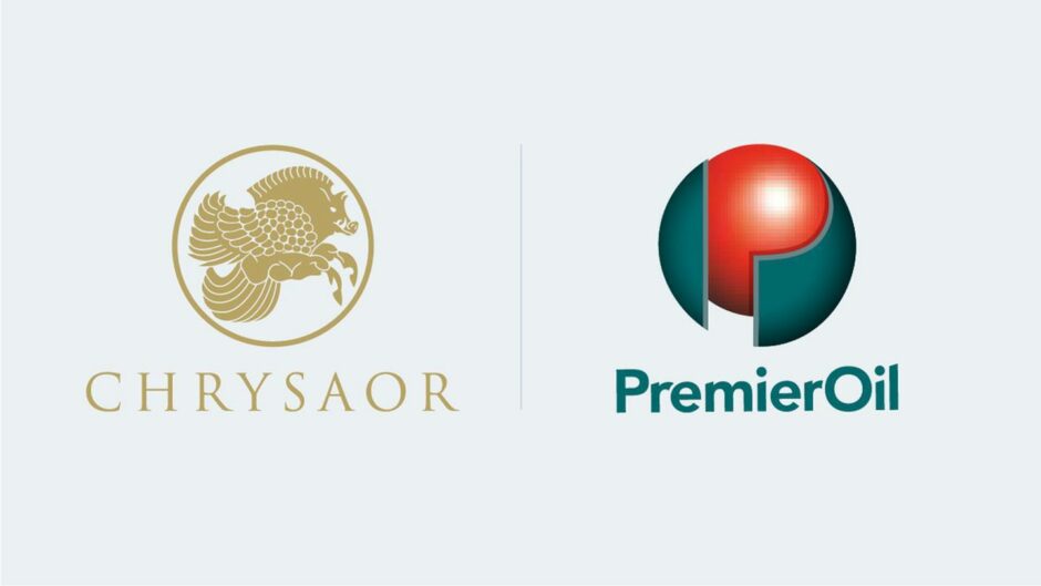 Logos of Chrysaor and Premier Oil