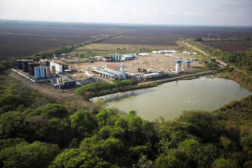 The Las Maracas field in Colombia, where operator Parex has launched the country's first geothermal energy plant.