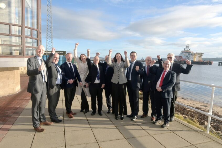 Opportunity Cromarty Firth members celebrate the award of green freeport status.