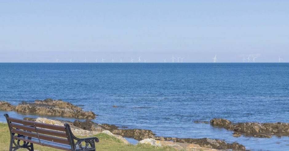 Visualisation of the North Irish Sea Array seen from Skerries.