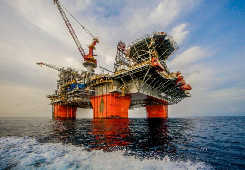 BP's Thunder Horse platform in the Gulf of Mexico.