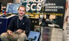 Petter Sjursen product engineer for Blueye Robotics at the firm's Subsea Expo 2023 stall