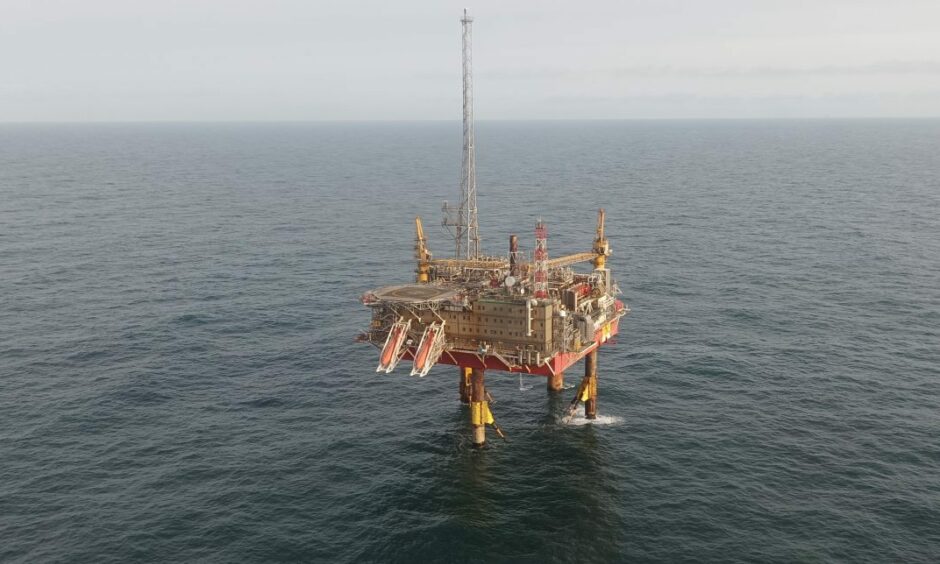 INEOS Siri platform in the Danish North Sea.