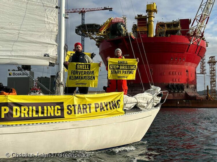 Shell Penguins FPSO activists