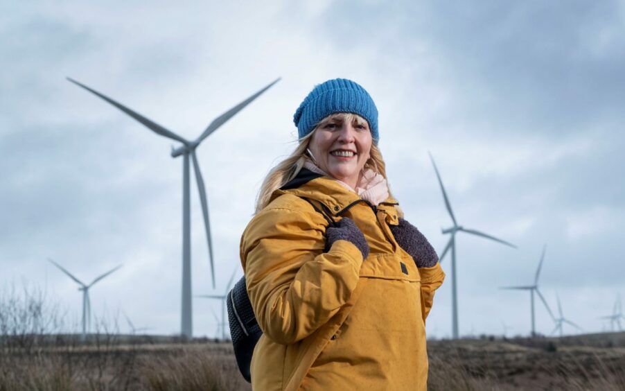 Mother of one Michele Lennox underwent a full hysterectomy, which left her extremely weak and unwell, and she was unable to get around properly. Ms Lennox began to walk during her recovery and on New Year's Day 2021, she had the idea to walk at Whitelee Windfarm. Noticing the turbines were all numbered, she decided to walk to them all, and the Whitelee Windmill Baggers group and turbine challenge was born.