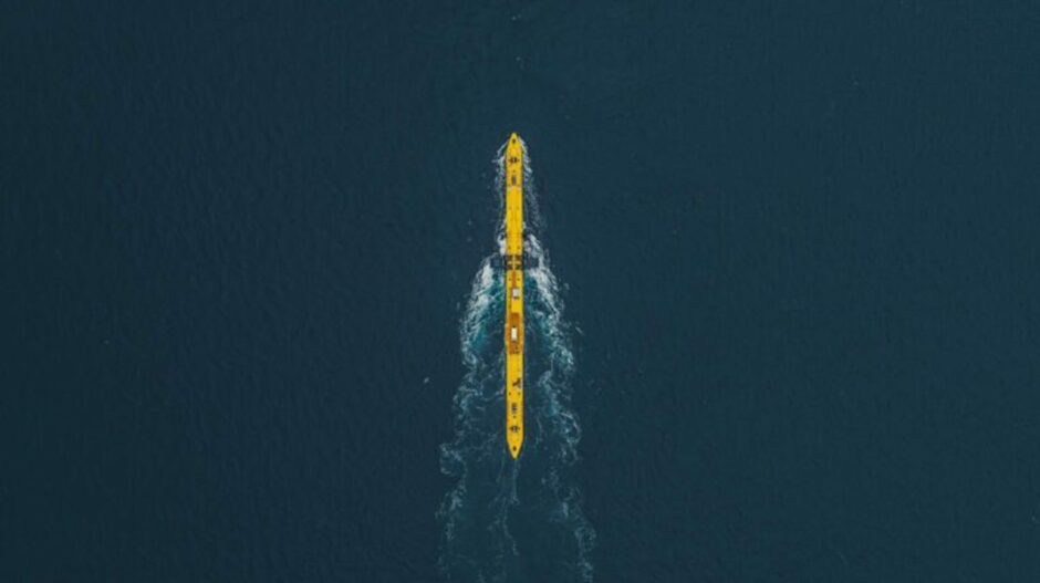 The O2 tidal turbine. Orkney.