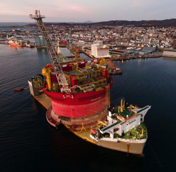 Shell's Penguins takes to the water in Haugesund, Norway