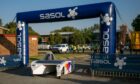 Solar car comes through Sasol arch