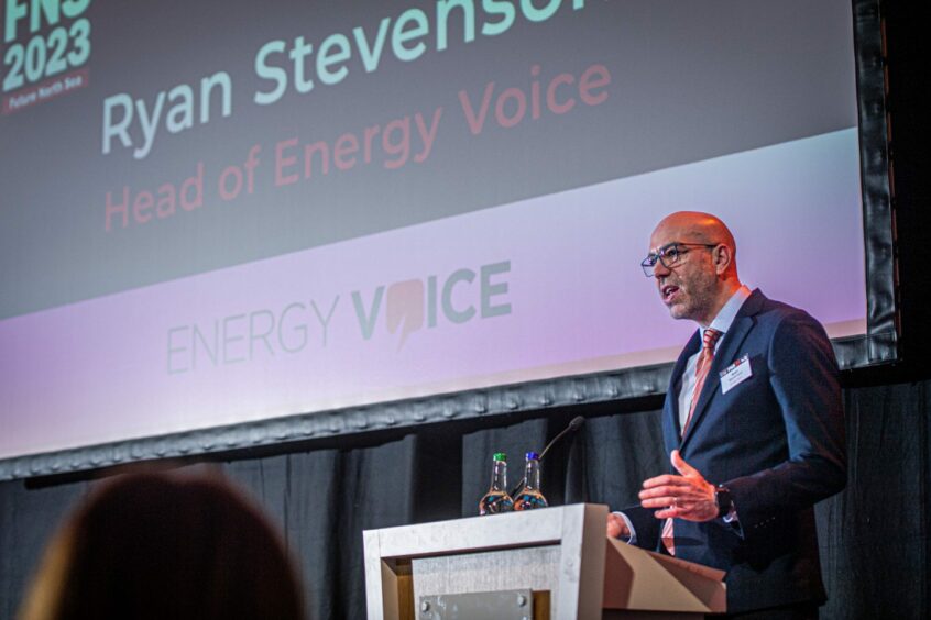 Head of Energy Voice, Ryan Stevenson, kicking off FNS 2023