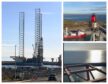 A video has provided sweeping views of Aberdeen from the top of the Noble Innovator oil rig.