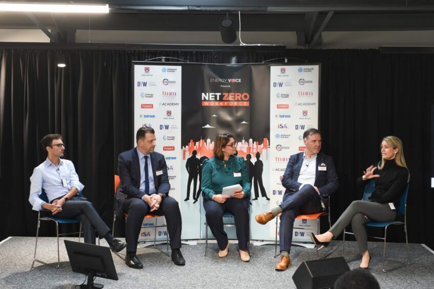 Panel 2 of the Net Zero Workforce event in Aberdeen