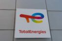 TotalEnergies logo sign on its office building in Houston, Texas, USA.