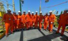 Picture shows; The sailaway ceremony of the Firenze FPSO. Dubai. Supplied by Eni Date; 06/04/2023