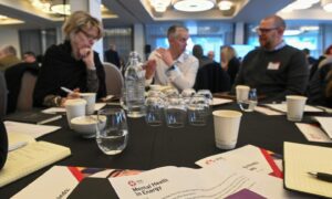 Delegates discuss IADC mental health charter at Aberdeen event. Chester Hotel.