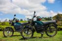 ARC Ride motorbikes in a green field