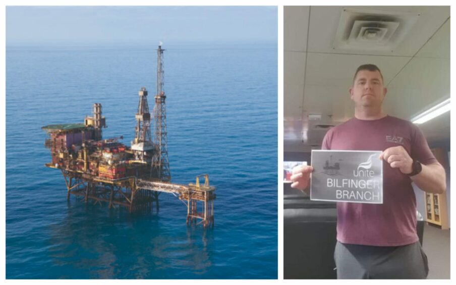 Unite member Alex Charlesworth stands alone in taking strike action on the Fulmar platform.