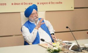 Picture shows; India's Minister for Petroleum and Natural Gas Hardeep Singh Puri. India. Supplied by India's Minister for Petroleum and Natural Gas Hardeep Singh Puri Date; 12/05/2023
