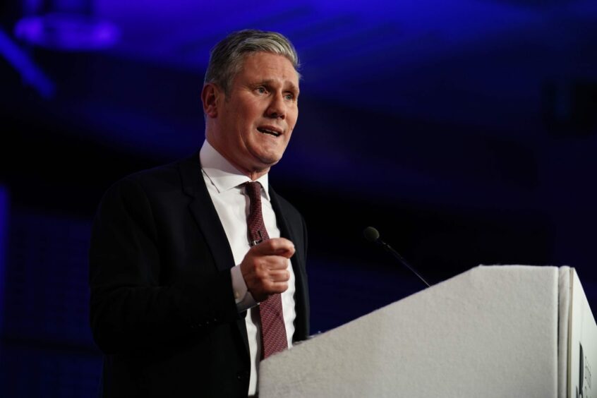 Labour leader Sir Keir Starmer speaking during the British Chambers Commerce Annual Global conference, at the QEII Centre, London. Picture date: Wednesday May 17, 2023.