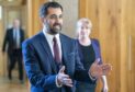 First Minister Humza Yousaf at Holyrood. Tuesday April 18, 2023.