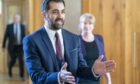 First Minister Humza Yousaf at Holyrood. Tuesday April 18, 2023.