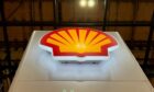 Shell logo above a stand at All-Energy 2023. SEC Glasgow.