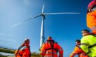 Offshore crews at the Kincardine Offshore Wind Farm in Scotland.