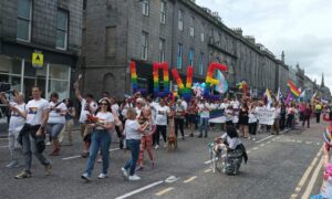 Grampian Pride march 2023
