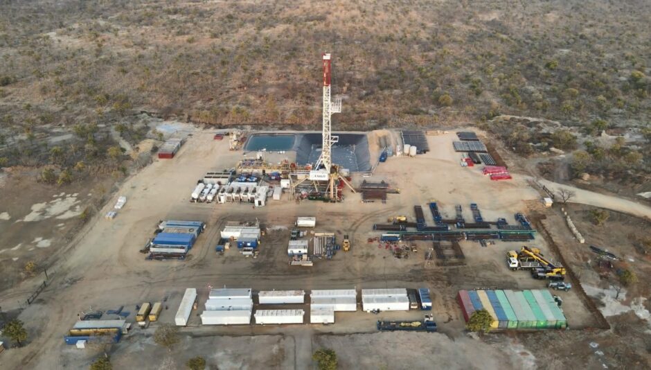 Invictus' rig on site at Mukuyu in Zimbabwe