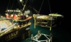 Heerema Marine Contractors' Thialf crane vessel removes the Schooner platform.