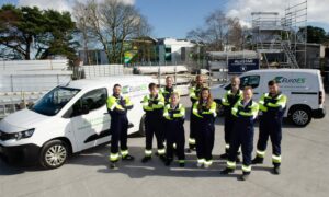 Some of the Euro Energy Services team who have been kept busy thanks to recent contract awards.