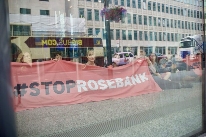 Fossil Free London stage sit-in at Department for Energy Security and Net Zero offices.