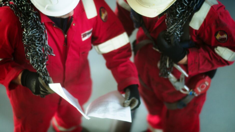 Workers in still from OEUK documentary 'The Time is Now: the UK's changing energy industry'.