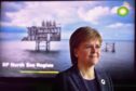 Nicola Sturgeon on a visit to BP in 2016