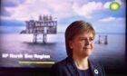 Nicola Sturgeon on a visit to BP in 2016