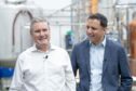 Labour leader Sir Keir Starmer (left) and Scottish Labour leader Anas Sarwar during a visit to the Lind and Lime distillery in Leith, Edinburgh.