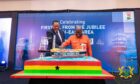 President Akufo-Addo celebrating the Jubilee South East project