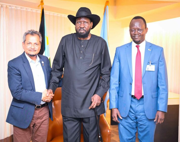 President Kiir meets Caltech COO