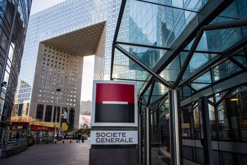 The Societe Generale headquarters in Paris.