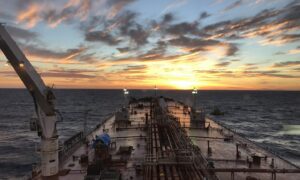 Dawn from the bridge for Jadestone Energy offshore