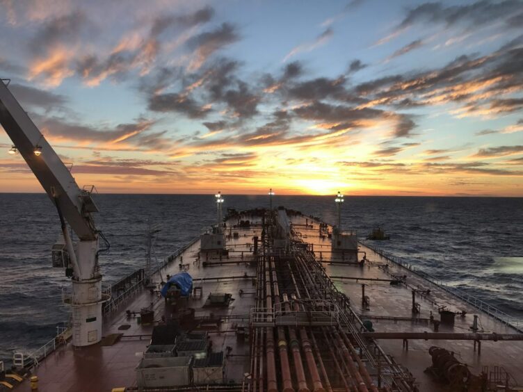 Dawn from the bridge for Jadestone Energy offshore