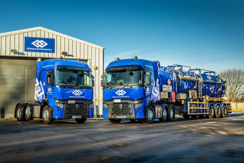 Outdoor shot of new fleet of equipment by Denholm Environmental.