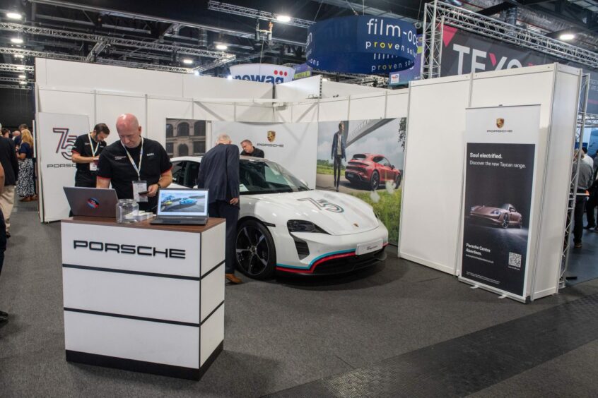 Porsche on the floor at Offshore Europe 2023