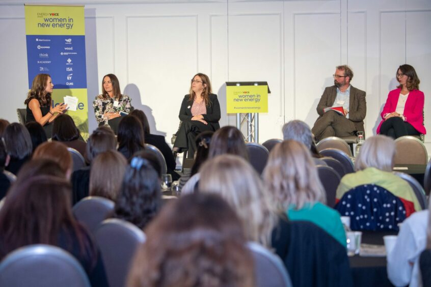 The 'International Influencers' panel discussion held at the Women In New Energy conference in Aberdeen. The Chester Hotel, Aberdeen. Supplied by Kami Thomson/DC Thomson Date; 26/09/2023
