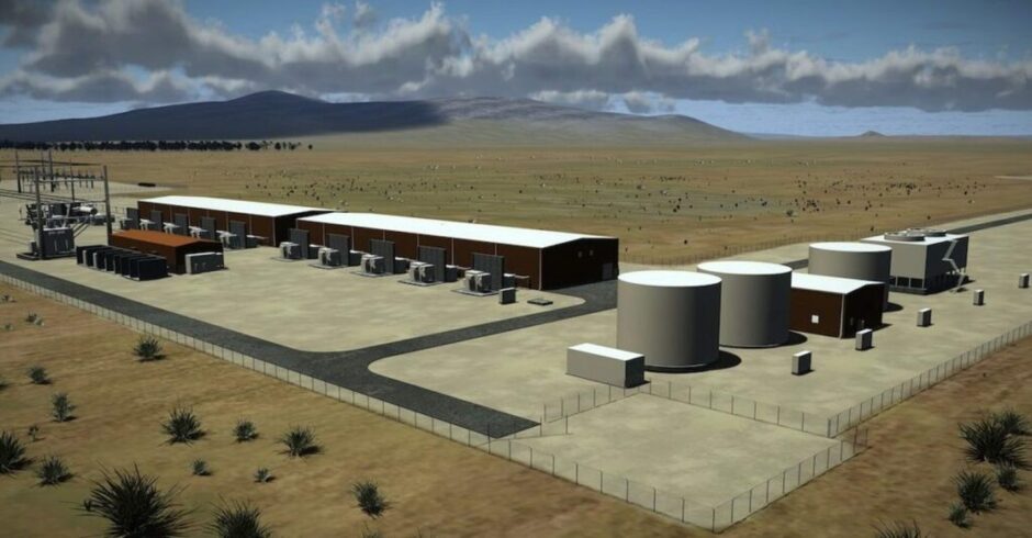 Render of the Advanced Clean Energy Storage project in Utah.