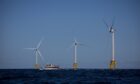 Turbines at the Block Island project, the first offshore wind site in the US.