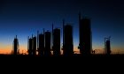 Pioneer Natural Resources equipment near Midland, Texas, US, on Wednesday, Oct. 11, 2203.