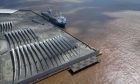 Wind turbine blades dockside ahead of loading onto a ship at the Siemens Gamesa factory in Hull, UK, on Wednesday, Aug. 9, 2023.